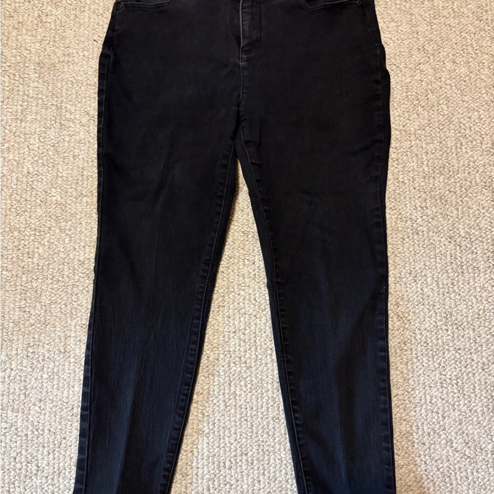 Talbots Women's 12P Black Skinny 5 pocket Jeans